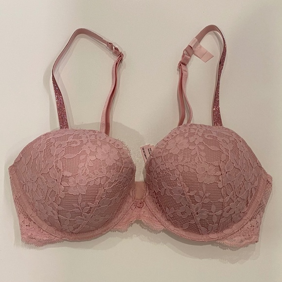 NWT Dream Angels Twinkle Strap Push-Up Bra - Picture 1 of 6